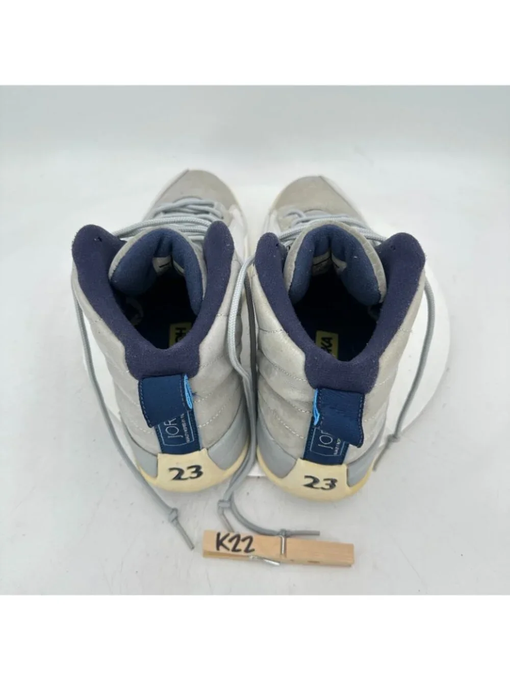 Nike Air Jordan 12 Retro Men Size 10.5 130690-007 Grey University Blue Shoes